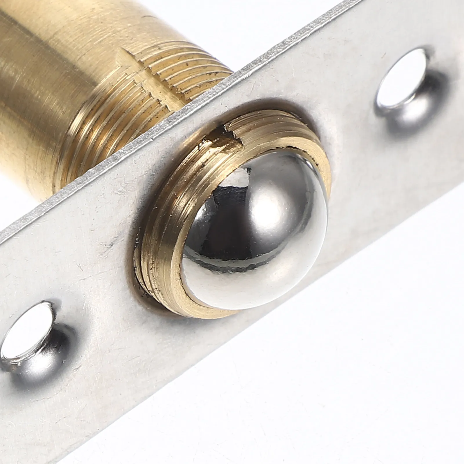 4Sets Adjustable Ball Latch Stainless Steel for Wardrobe Cabinet Pantry Door Silent Close Invisible Design Door Stability
