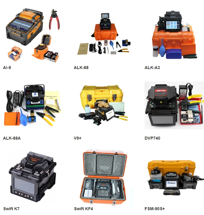 6 Motors Fusion Splicer Dvp 740 Splicing Machine