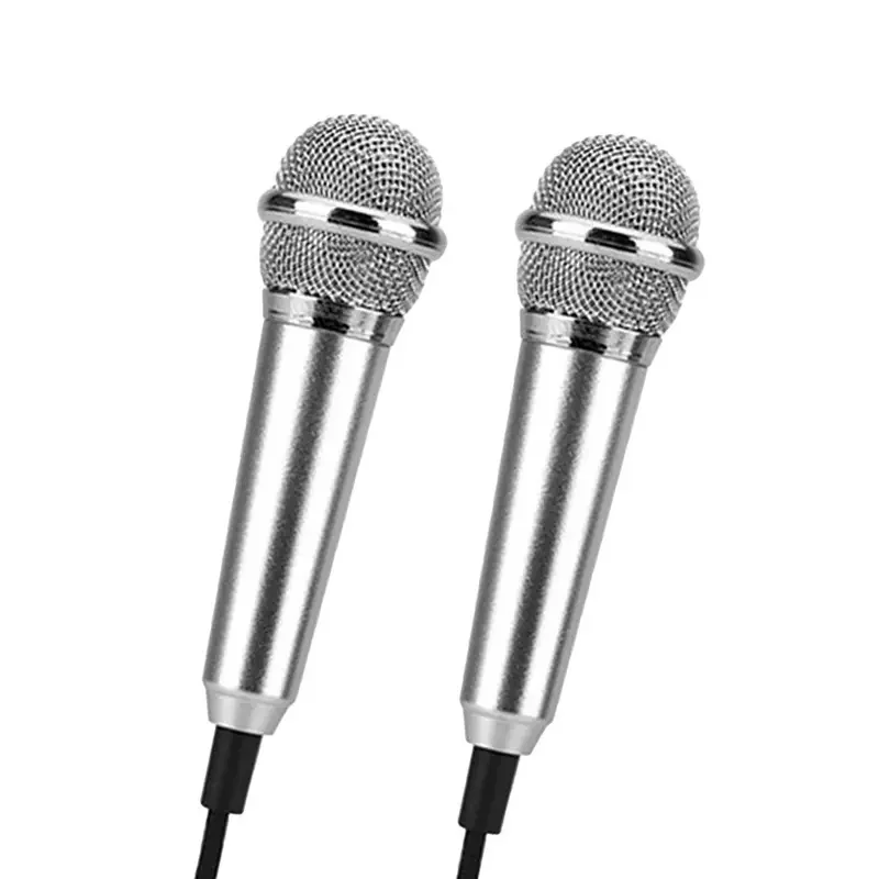 1/2/3Pcs Mini Mobile Compact Portable Cell Phone Recording Microphone K Compatible with Smartphone