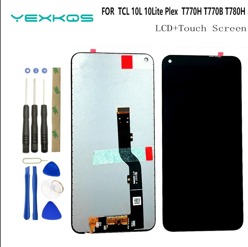 

Original 6.53" For TCL 10L 10 Lite 10 T770H T770B Plex T780H LCD Full Touch Screen Digitizer Panel Replacement