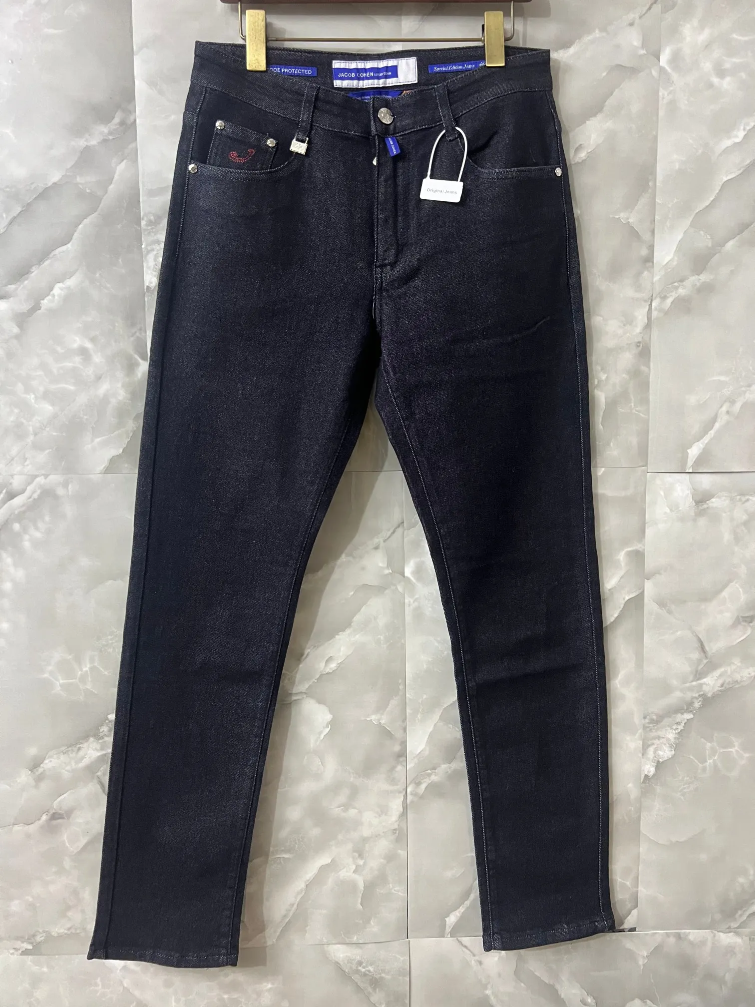 High Quality Straight Leg Men's Jeans Spring Summer New Arrival Premium Denim Casual Style mid Waist Zipper Fly Youth Fashion