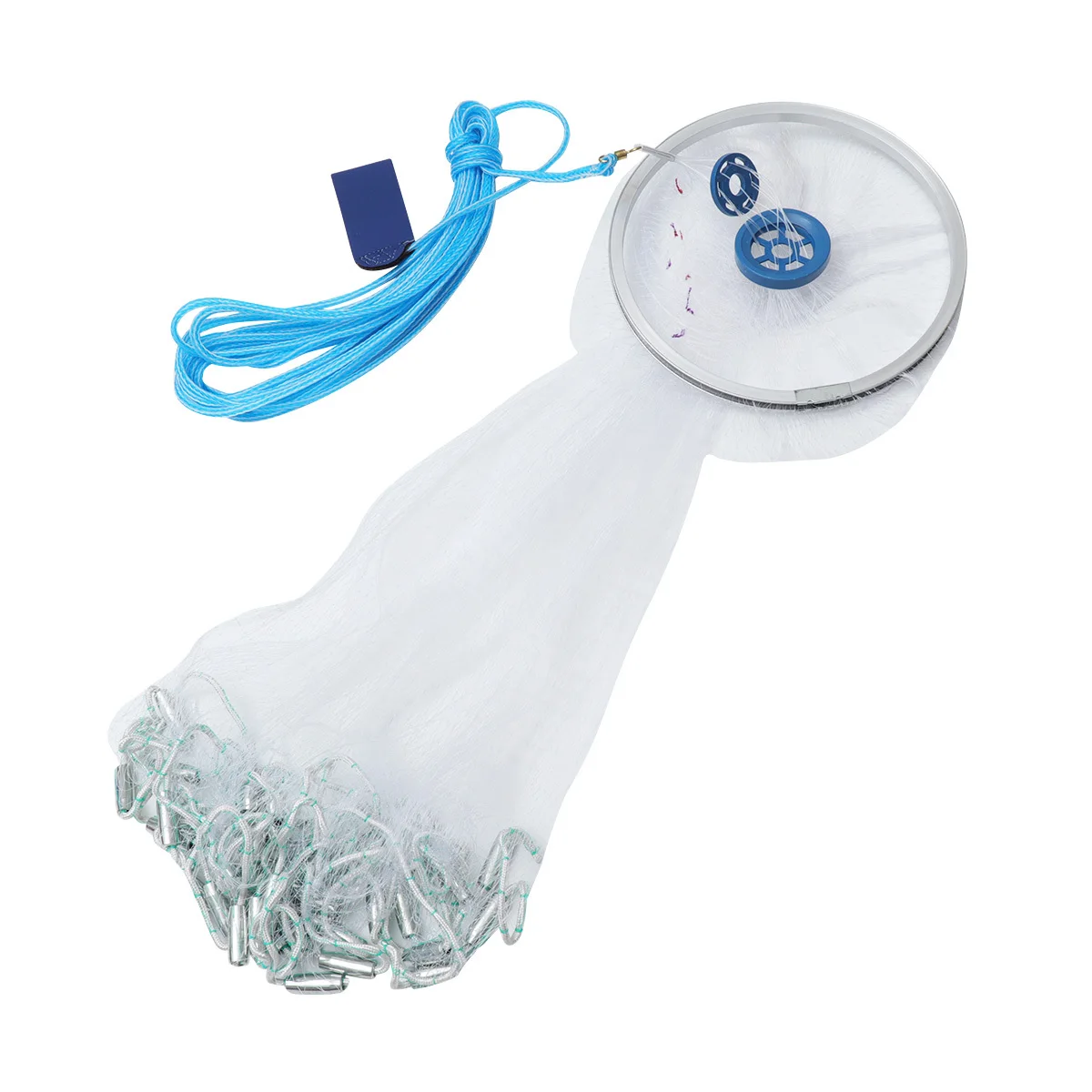 

3 Meters Hand-Thrown Fishing Net Foldable Mesh Trap High Precision Nylon Portable Shrimp Crab Lobster Catching Tool Fishing Net