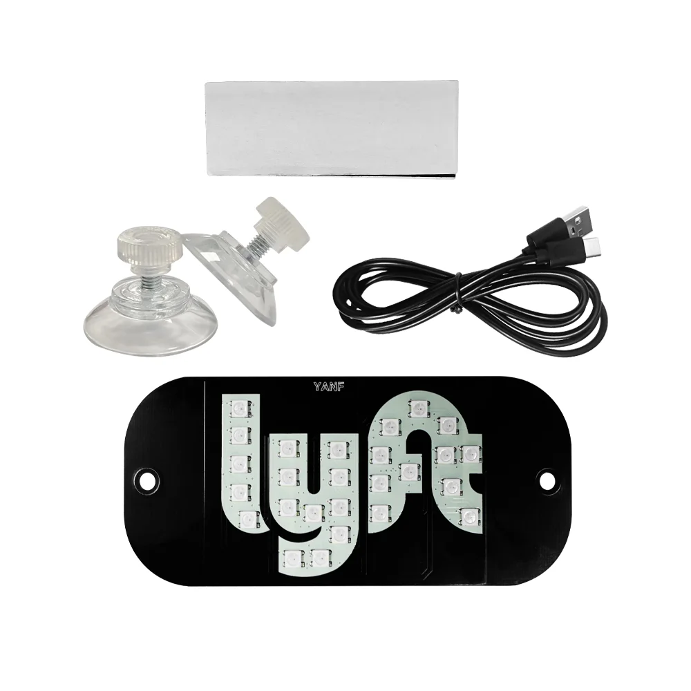 Christmas Atmosphere Light for UBER Cars LED Sign Light Colorful UBER Logo Light Halloween LED Atmosphere Lamp Warning Lamp RGB