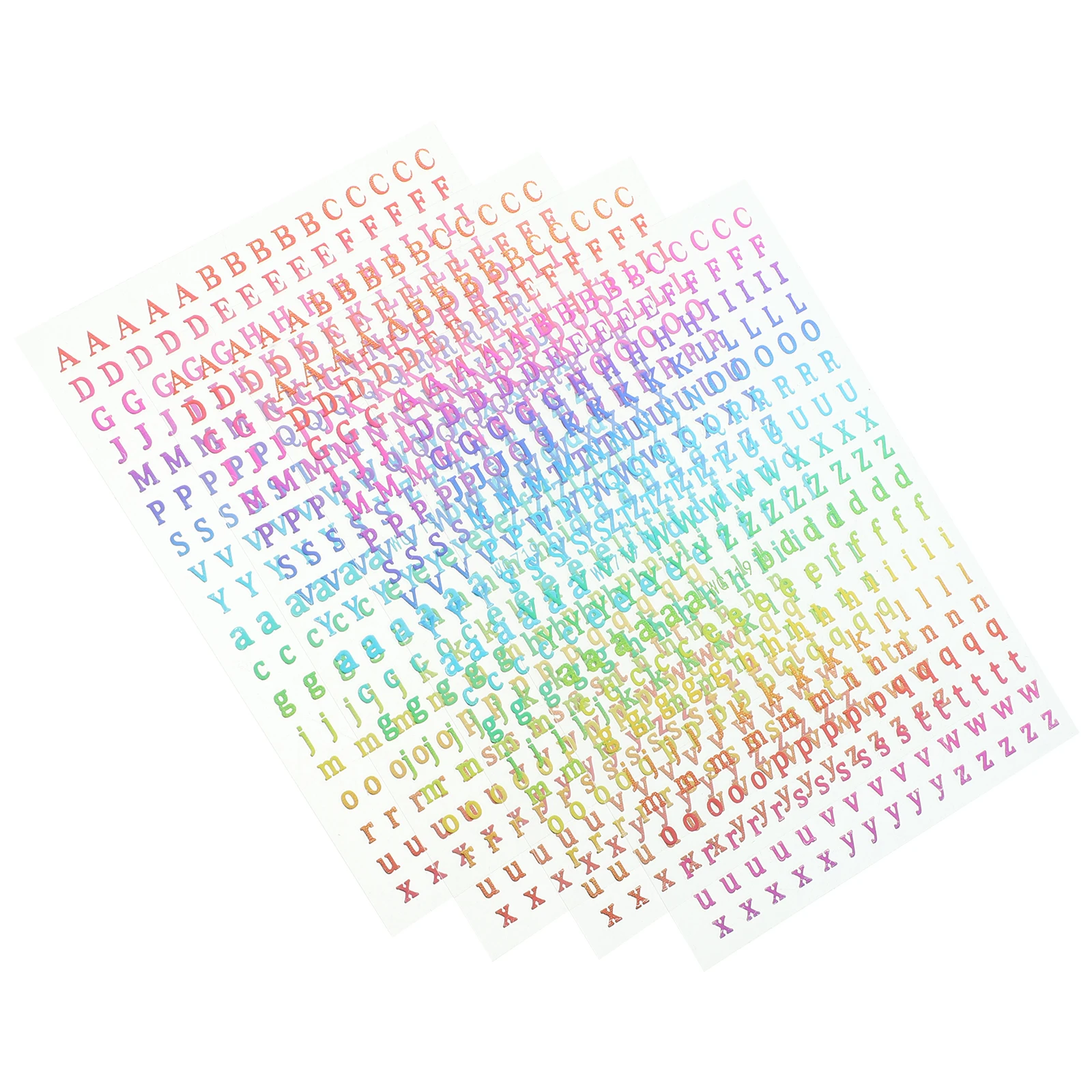 

4 листа наклеек для ногтей с английским алфавитом, самоклеящиеся буквы-стикеры для декора ногтей, материалы для маникюра своими руками