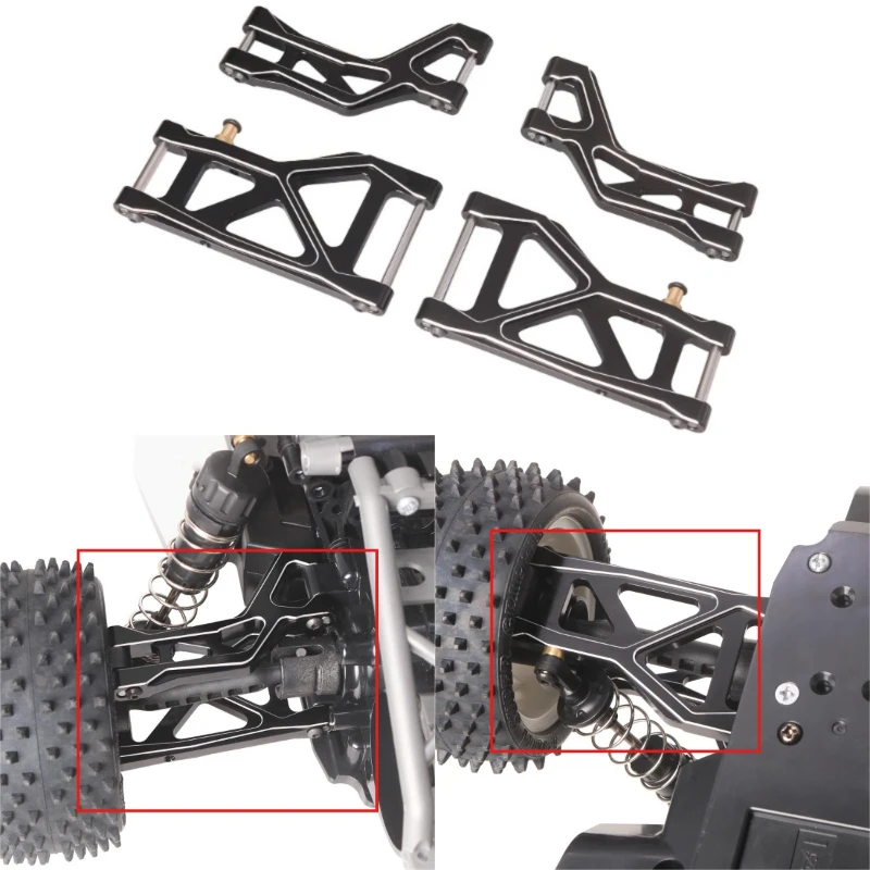 

Metal Rear Swing Arms for 1/10 Tamiya RC Off-road Vehicle Fighter NXGEN DT04 58741 DIY Parts