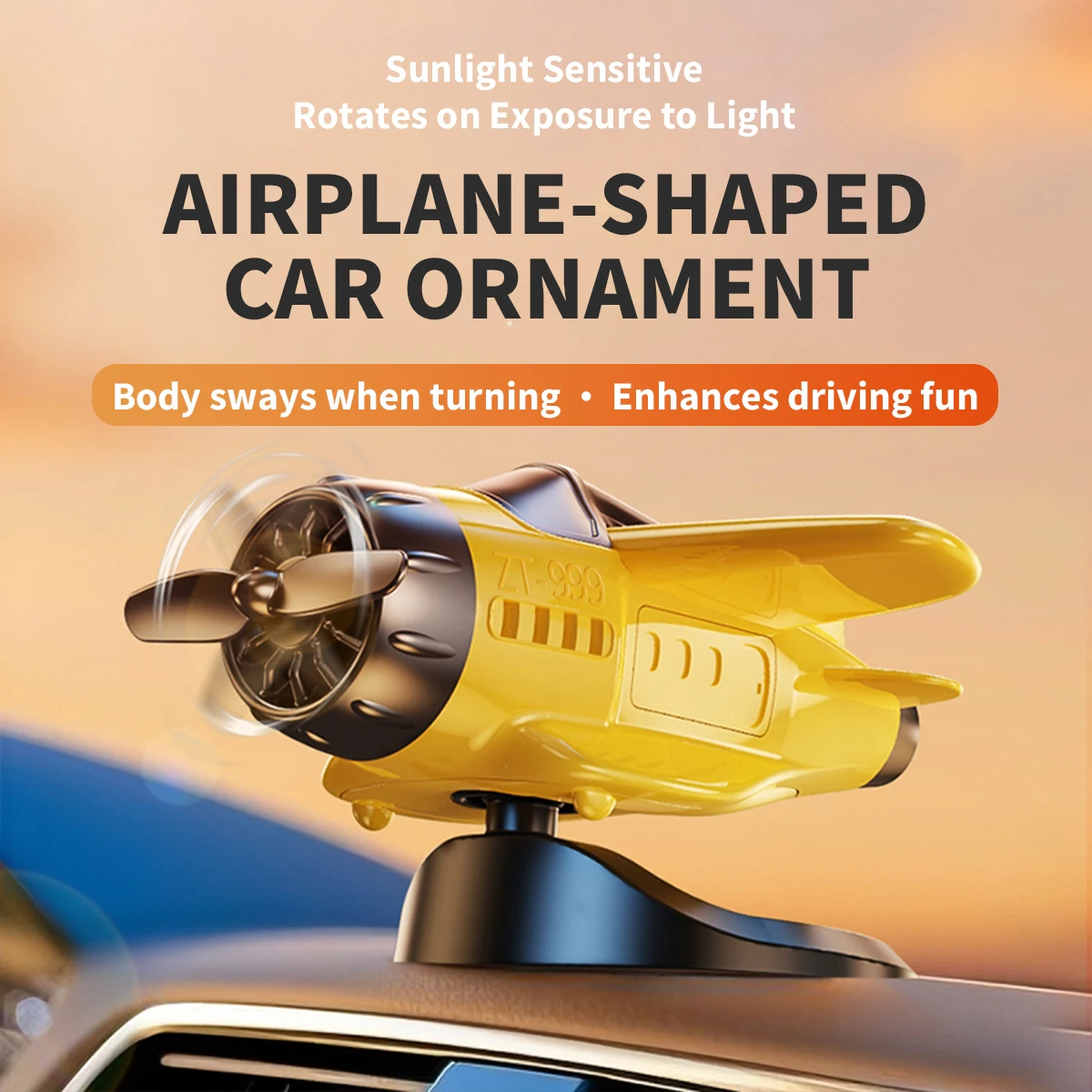 

Solar Powered Car Interior Rotatable Airplane Aircraft Ornaments With Cologne Ocean Fragrance Auto Dashboard Decor Air Fresher