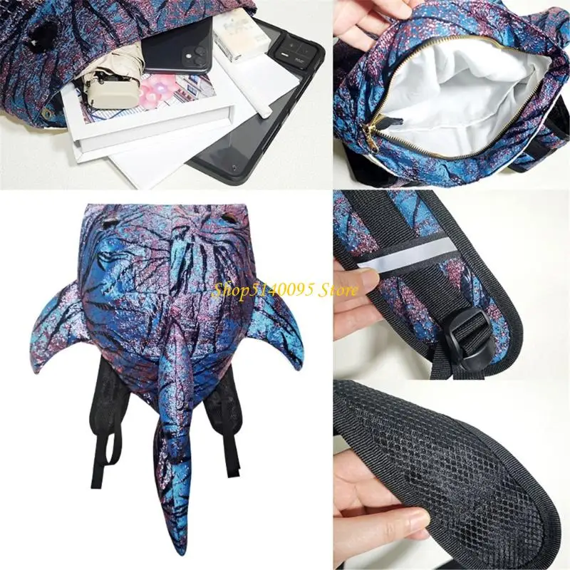 Mochila forma tubarão DXAE para homens homens viajam para laptop casual Mochila Caminhada Daypack
