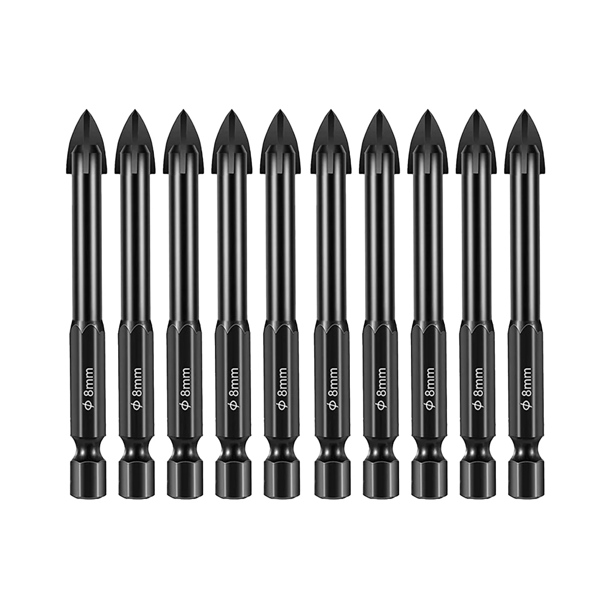 

ABNC-Ceramic Drill Bit Hexagon Tile Drill Bit Glass Marble Concrete Cement Wall Drilling Drill 8Mm