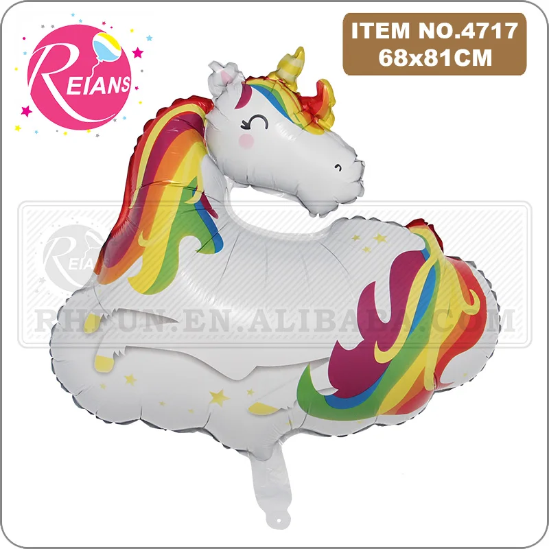 Cartoon Unicorn horse Rainbow Cloud Foil Helium Balloons Animal Theme Party Decoration Baby Shower Kids Birthday Balloon Globos