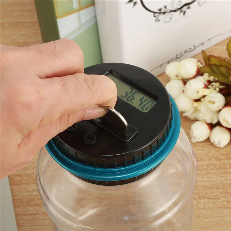 BNVN-3X Electronic Digital Coin Counter Automatic Money Counting Jar Saving Piggy Bank