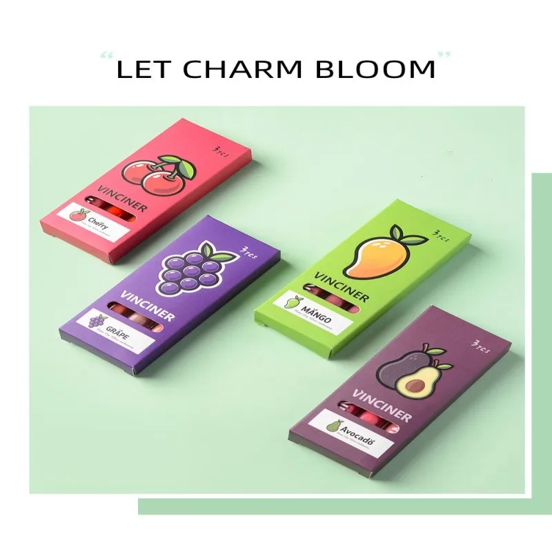 3 Frucht-Lippenglasur-Set + 2 Ingwer, Minzpflanzen-Lippenvergrößerungsflüssigkeit, matt, matt, antihaftbeschichtet, flüssiger Lippenstift