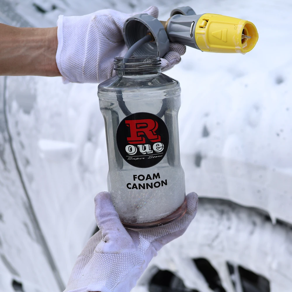 Snow Foam Lance Transparent Bottle Foam Cannon for High Pressure Washer Tank Kettle 1000ml 32oz Soap Gun Bottle Container