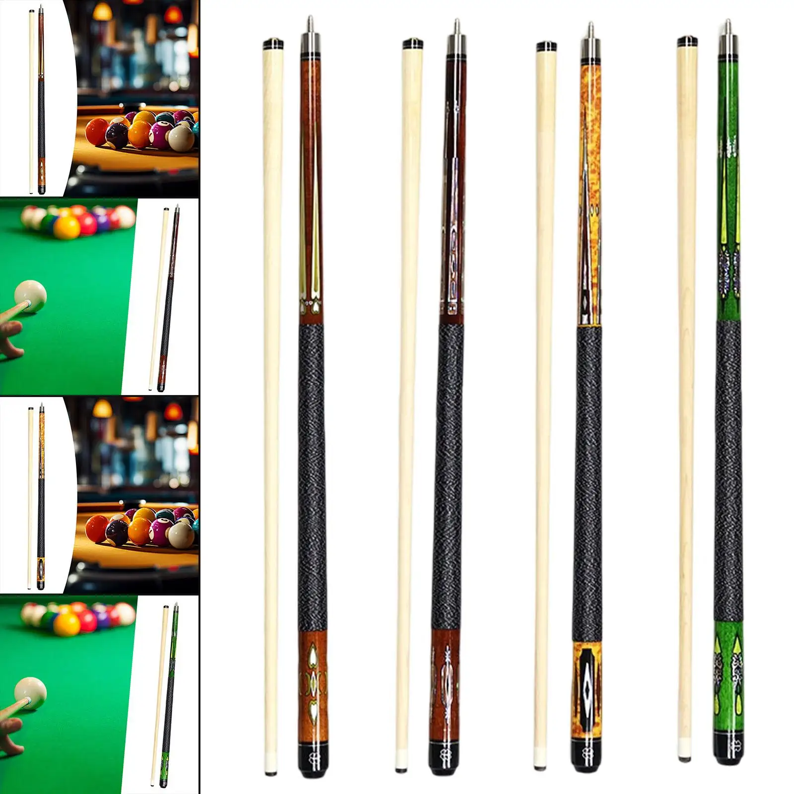

Billiard Cue with 13mm Tip for Players Length 57inch Suitable for Home Practice