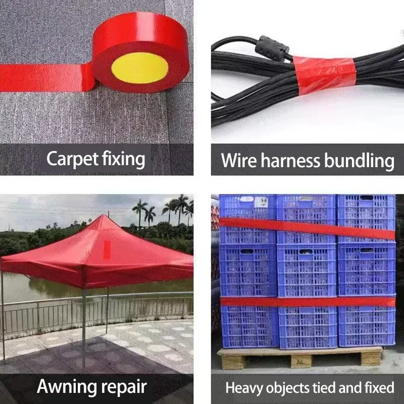 1roll Super Adhesive Fabric Duct Tape,Electric Bicycle Seat Repair, Tarpaulin Repair,tent Repair,blocks Water and Leaves No Glue image 2
