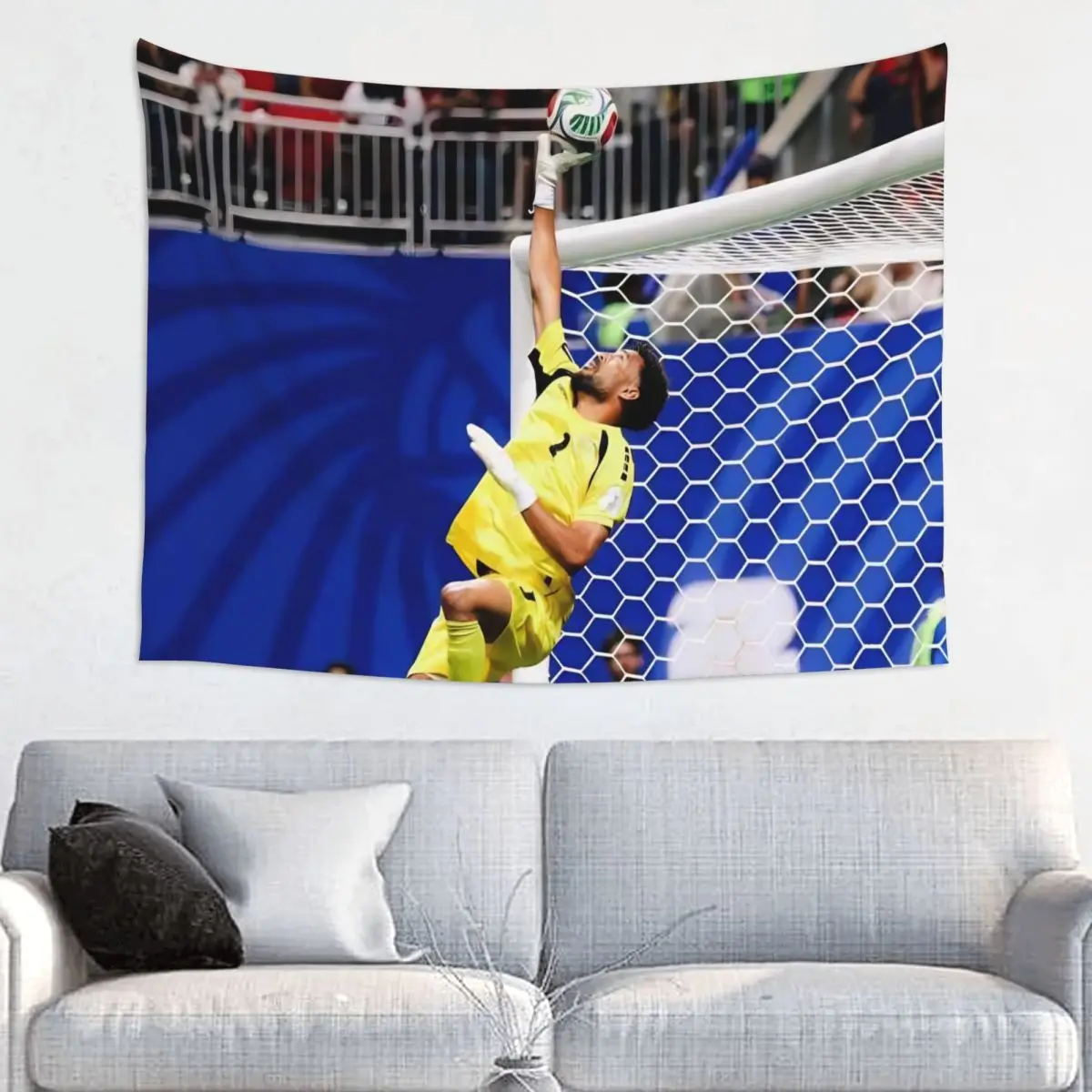 Legend Vozinha Football Save Tapestry Wall Hanging Hippie Polyester Tapestry Fantasy Blanket Room Home Decor 95x73cm