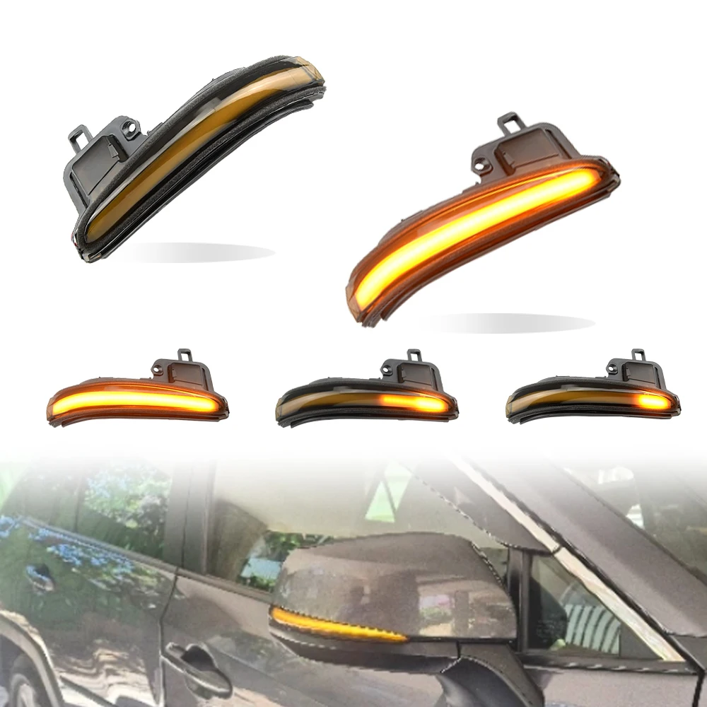 

Динамический указатель поворота, светодиодный индикатор бокового зеркала, мигалка, подходит для Toyota RAV4 XA50 2019 2020/для Toyota Tacoma 16-19