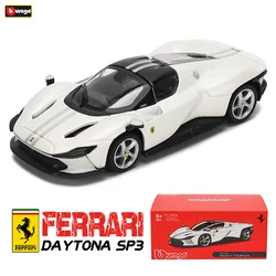 Bburago 1:43 Hardcover Ferrari DAYTONA SP3 Monza SP2 Racing Model Simulation Car Model Alloy Car Toy Male Collection Gift