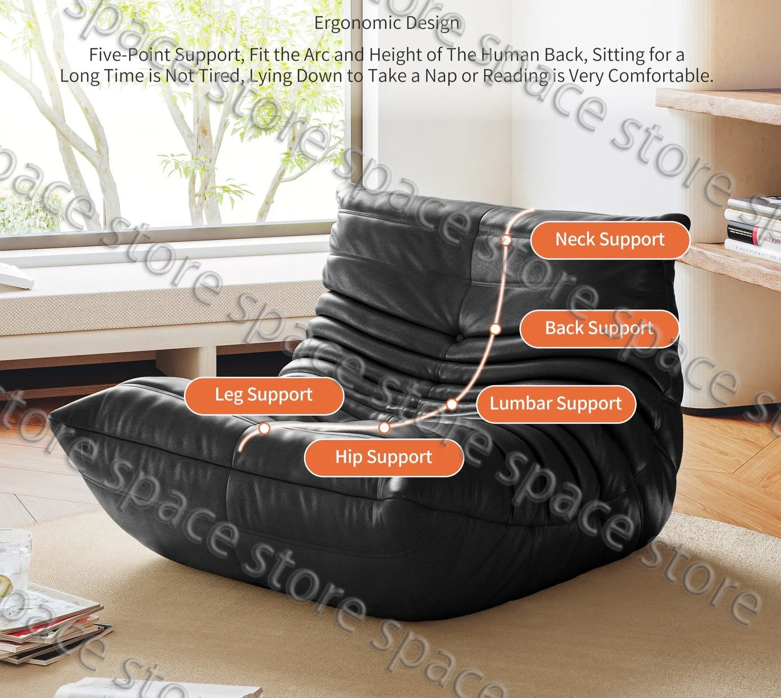 Caterpillar Sofa Lazy Sofa Living Room the Balcony Leisure Single Web Celebrity Leisure Chair Sofa Living Room Sofa