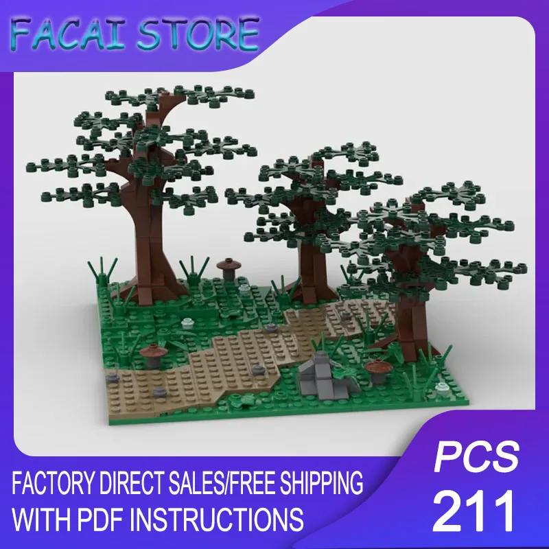 

Rings Movie Model Moc Building Bricks A Forest Path Model Technology Modular Blocks Gifts Christmas Toys DIY Sets Assembly