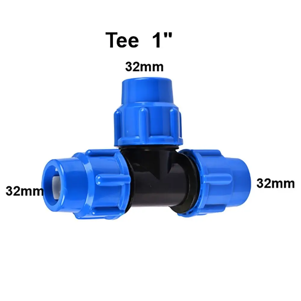 1Pcs Pipe Fittings Ball Valve With Handle Metal Plastic Core Pneumatic Connector 20mm 25mm 32mm Joint Controller
