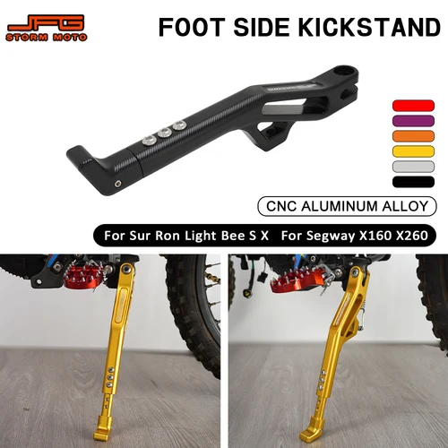 Imagen 1 del producto Soporte de motocicleta para SURRON Light Bee Sur Ron sur-ron X S X160 X260 soporte lateral ajustable para pierna de soporte eléctrico Dirt Bike