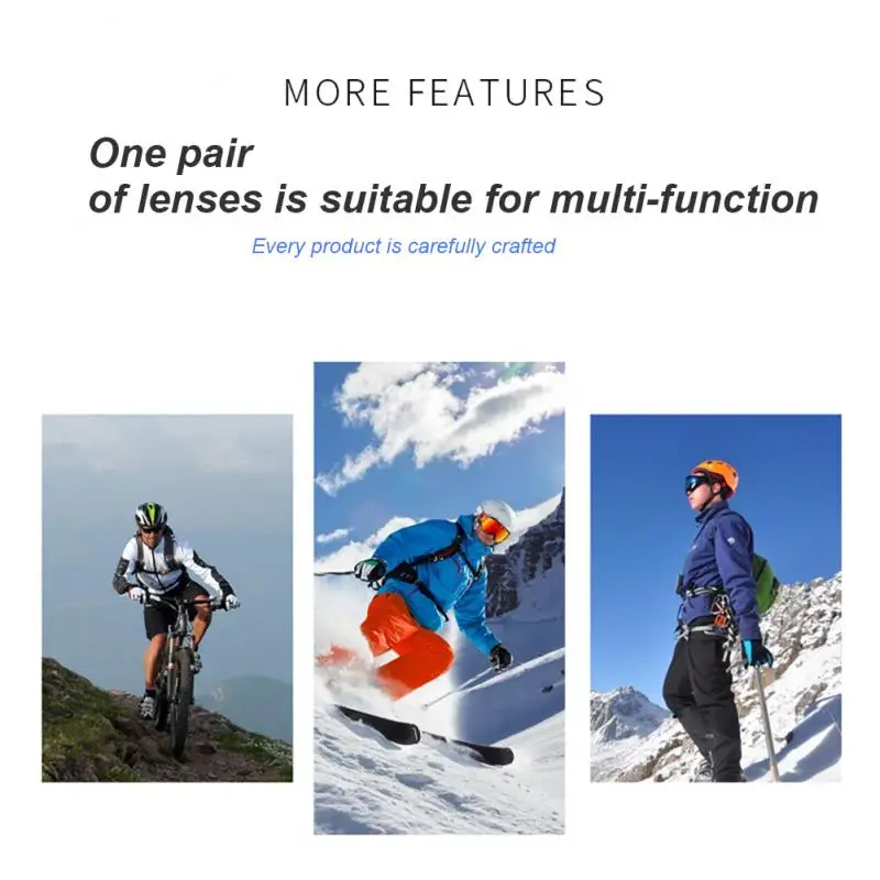 Skiing Goggles Windproof Cycling Motorcycle Goggles Winter Anti-Fog Snowboard Ski Glasses Ski Mask Tactical Goggle Sunglasses