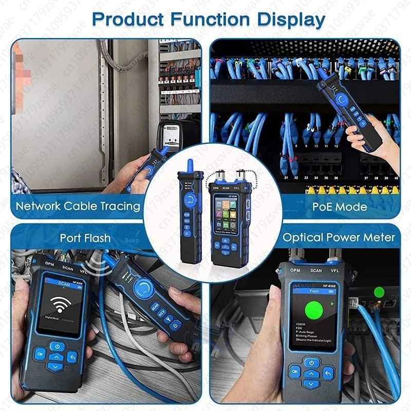 NF-8508 Network Line Finder Network Line Tester Length Break Point Crystal Head Crisp-connected Optical Power Meter