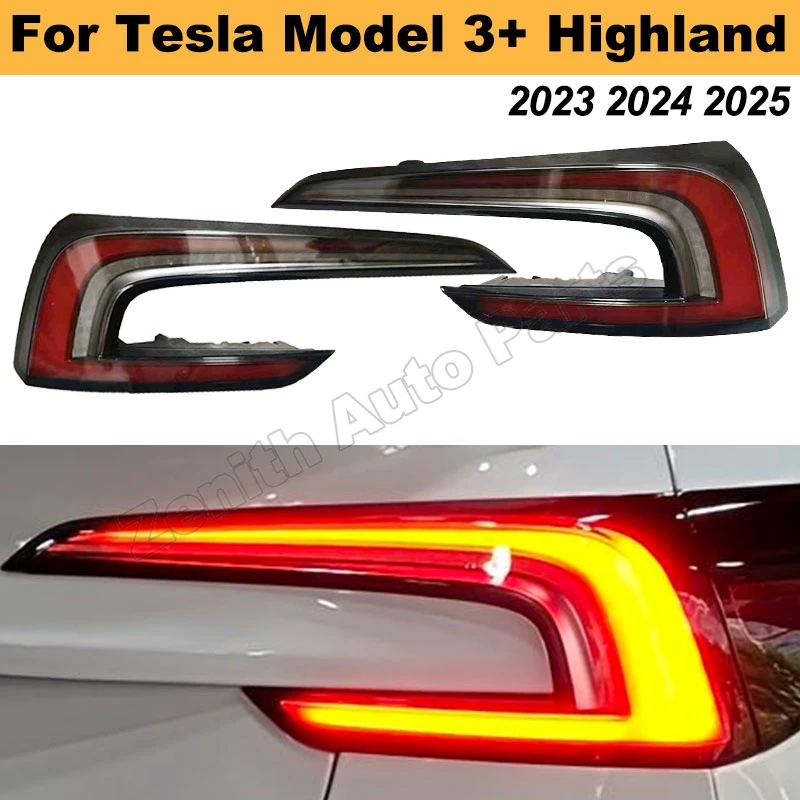 

NEW Car Tail Light Assembly For Tesla Model 3+ highland 2023-2025 Brake Lamp Turn Signal Reversing Light 1691500-00-F 169149800F