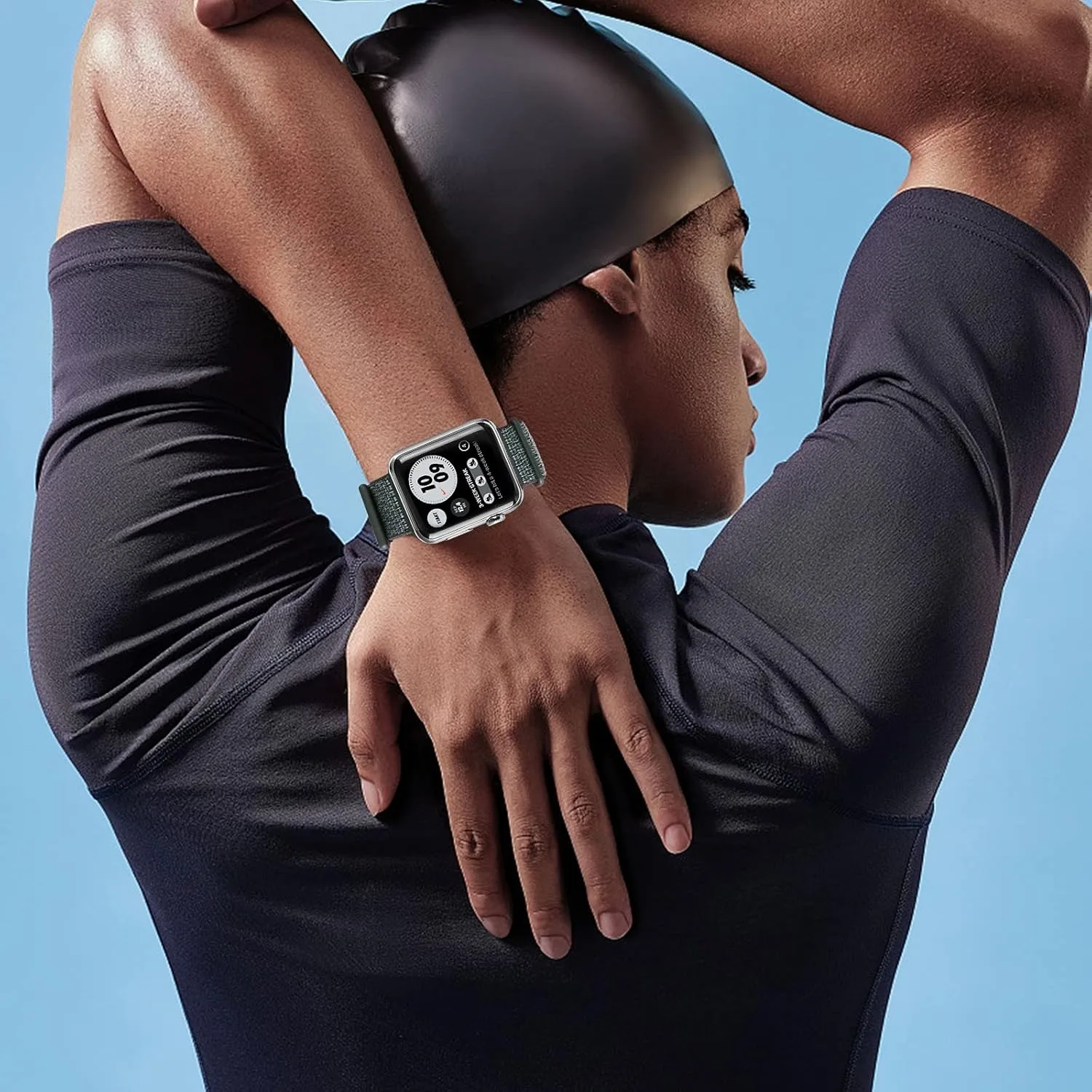 Nylon-Schlaufenarmband für Apple Watch Ultra 49mm 42mm 40mm 45mm 44mm 46mm Sport-Armband Iwatch-Bänder Serie 12 11 10 9 8 7 6 – Detail 2