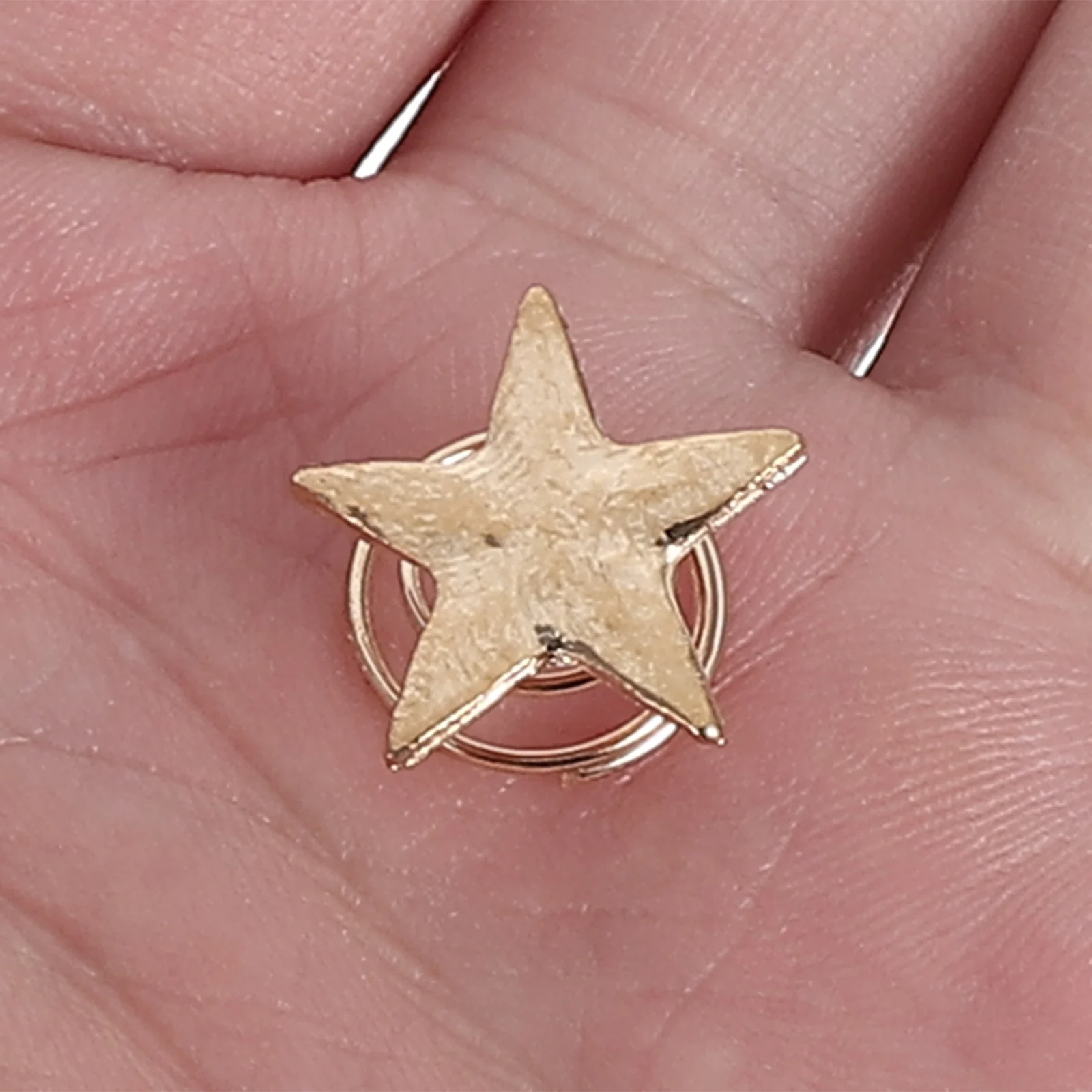 

10pcs Pentagram Hairpin Clips Gold Bride Stars Pins Spiral Accessories Headgear Elegant Stylish Wedding Party Celebrations Women