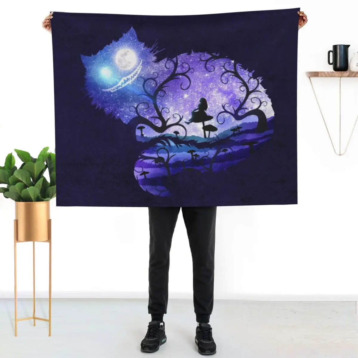 

We are all mad here Throw Blanket Soft Plush Blanket as Housewarming Gift