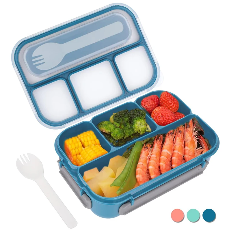 

Bento Box Adult Lunch Leak Proof Bento Lunch Box 1300ml With 4 Compartment Lunch Box Containers For Toddler Kid Adults Student