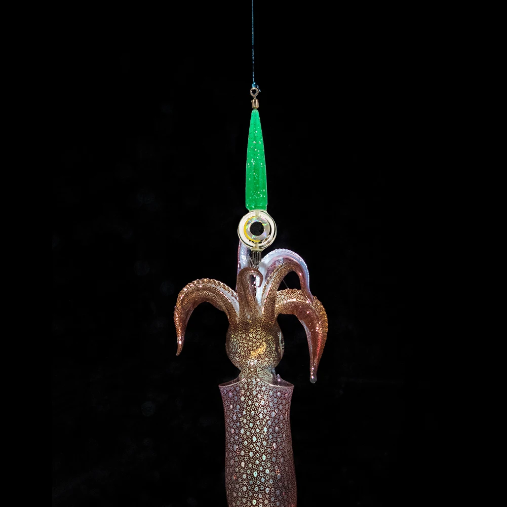 Fish Lure Light with Hook High Brightness Display LED Sea Glowing Fishing Squid Octopus Lamp Fishing Tackle Gear