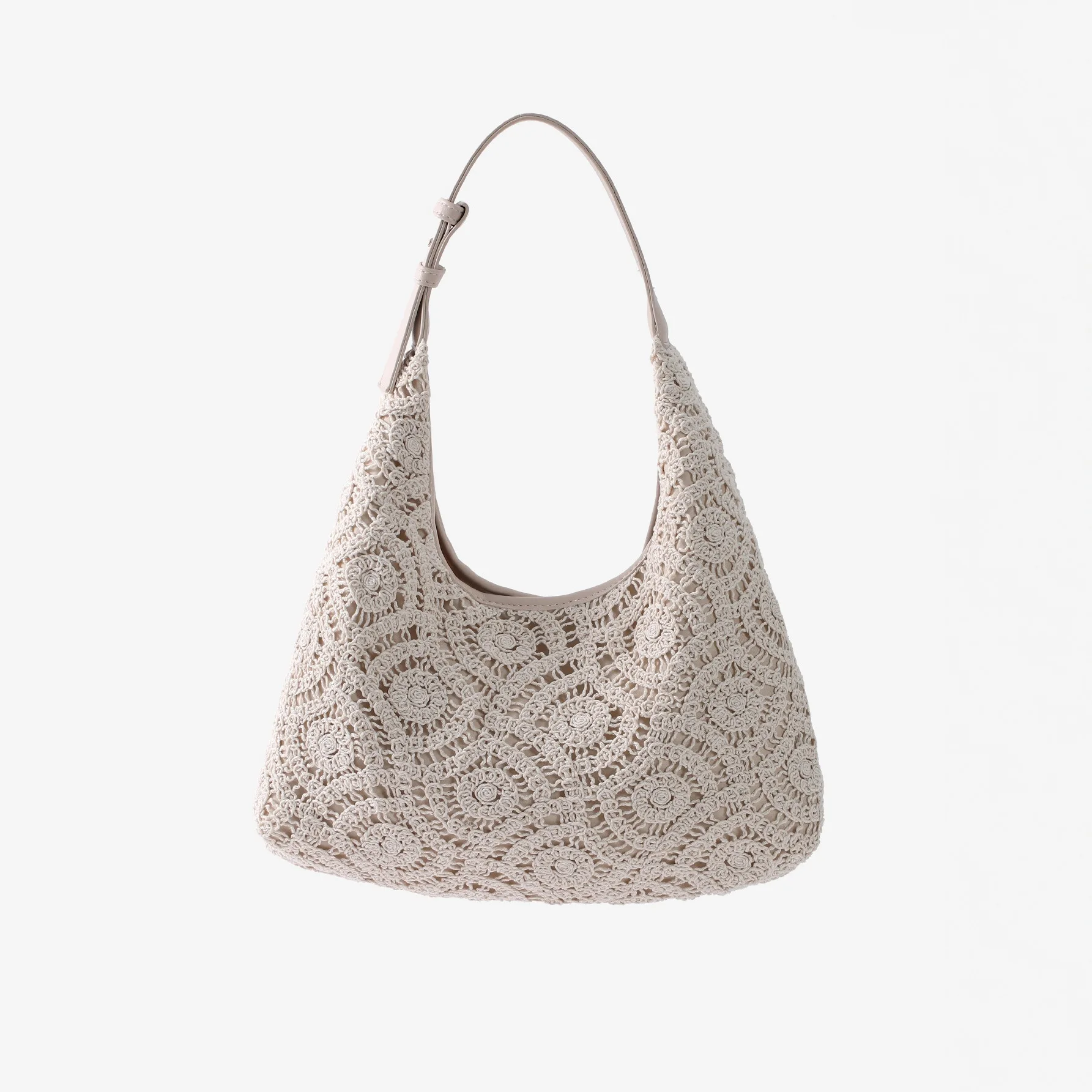 

Повседневные вязаные крючком тканые сумки для женщин, вязаная сумка через плечо в форме полумесяца, женская сумка подмышками, дизайнерские сумки, сумки и кошельки, клатчи