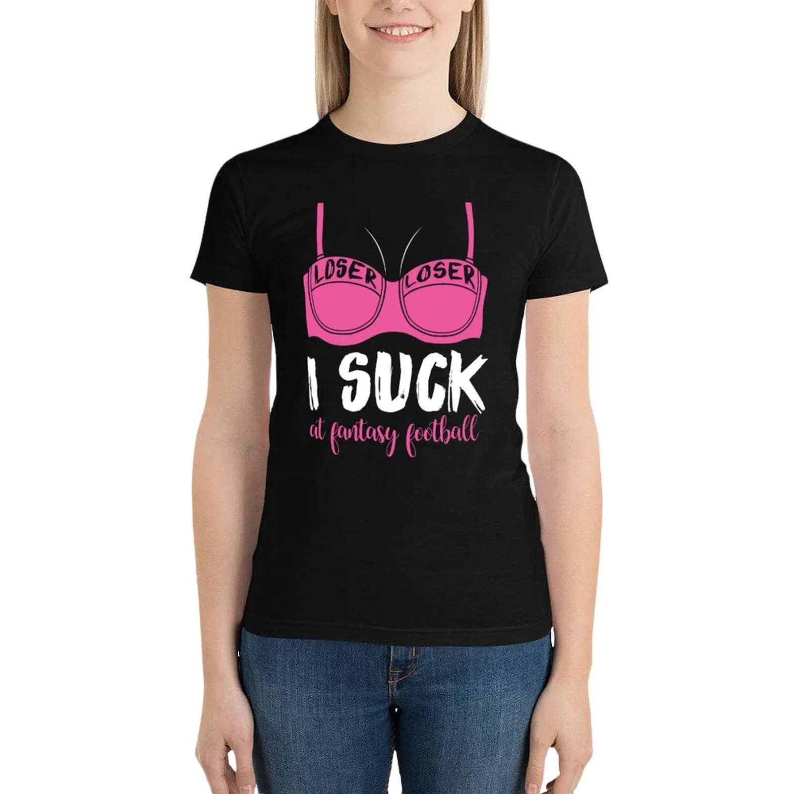 

I Suck At Fantasy Football Gift T-Shirt cute tops shirts graphic tees oversized fashion woman blouse 2024