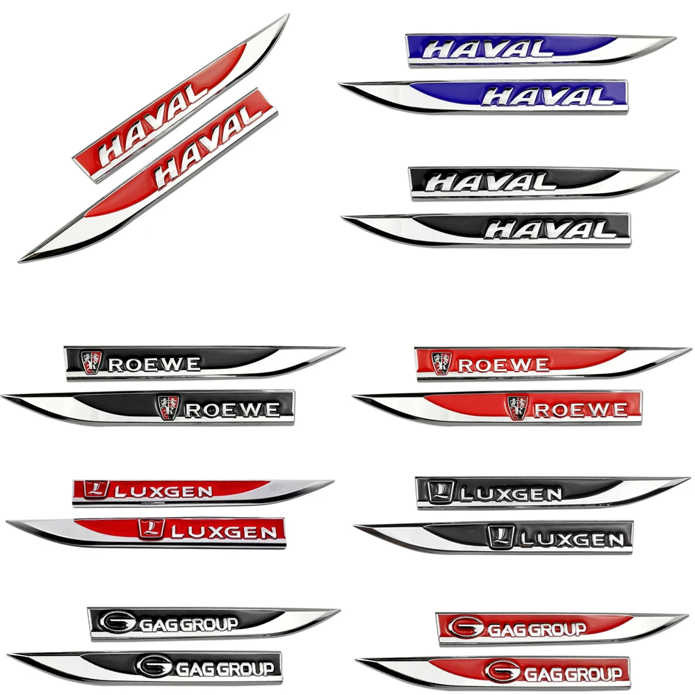 For Haval Tabanca H6 H5 H3 t fek Trumpchi GA GS GS3 Roewe 550 750 Luxgen 7 Side Stickers Decal Chrome Car Automobile Decoration