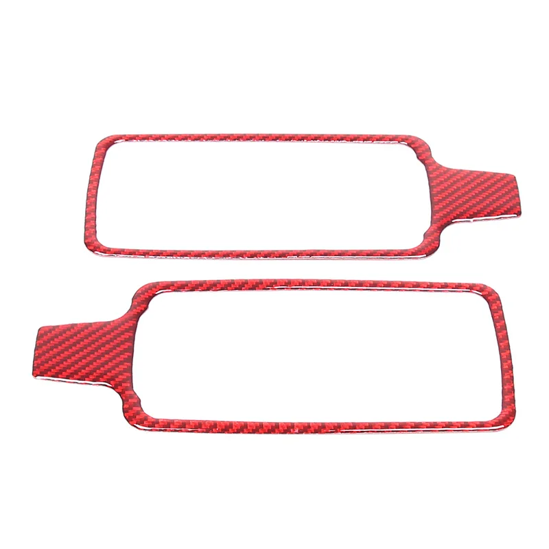 For BMW X1 iX1 U11 2023-2024 Soft Carbon Fiber Car Make Up Mirror Panel Frame Cover Trim Stickers Car Accessories