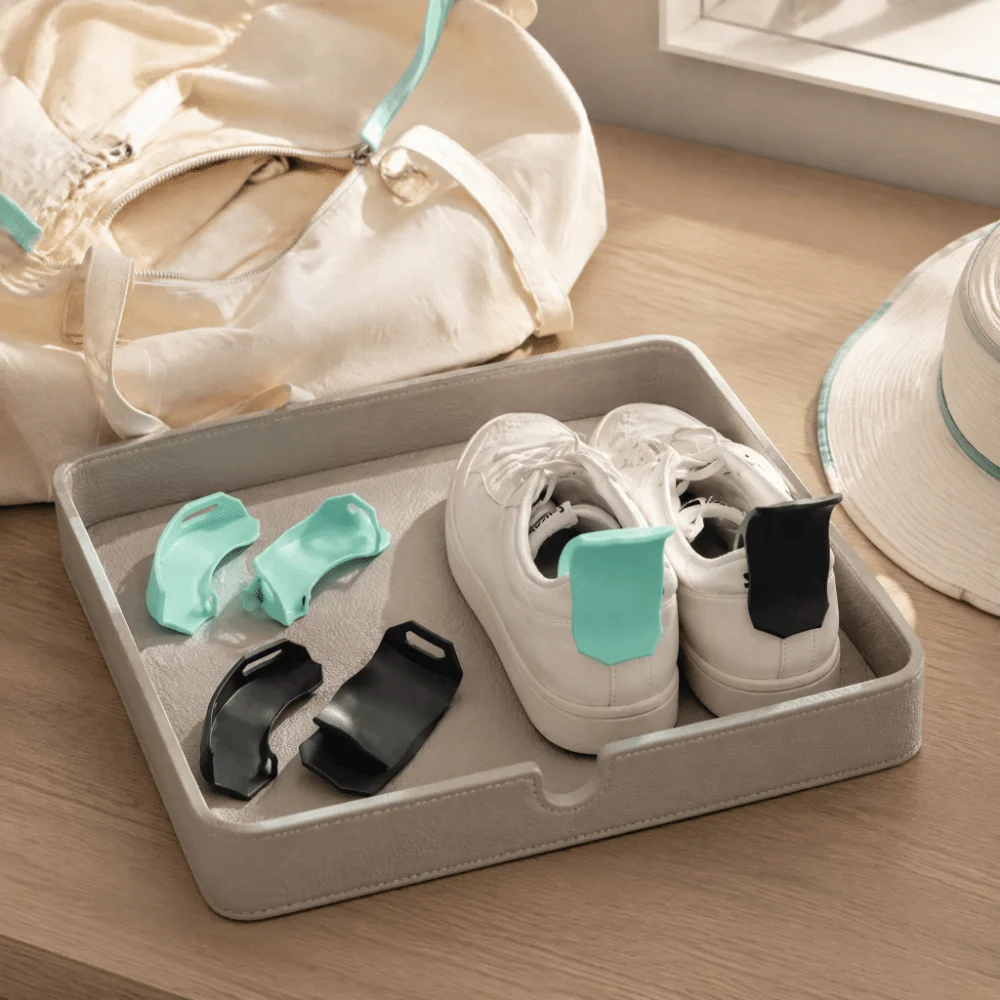Anti Crush 3D Printed Shoe Helper Curved Form Hang Hole Shoe Aid Portable Heel Guard Wear Assist Home Usage