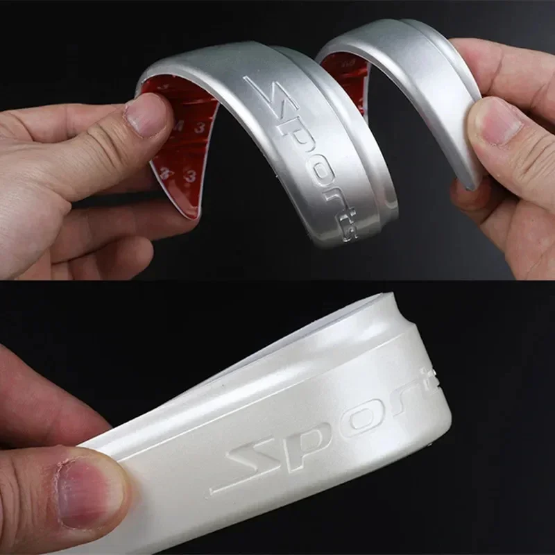 2pcs ประตูรถ Anti Scratch แถบ Anti-collision สติกเกอร์รถด้านหน้าด้านหลังกันชน Protector Corner GUARD Decal อุปกรณ์เสริม