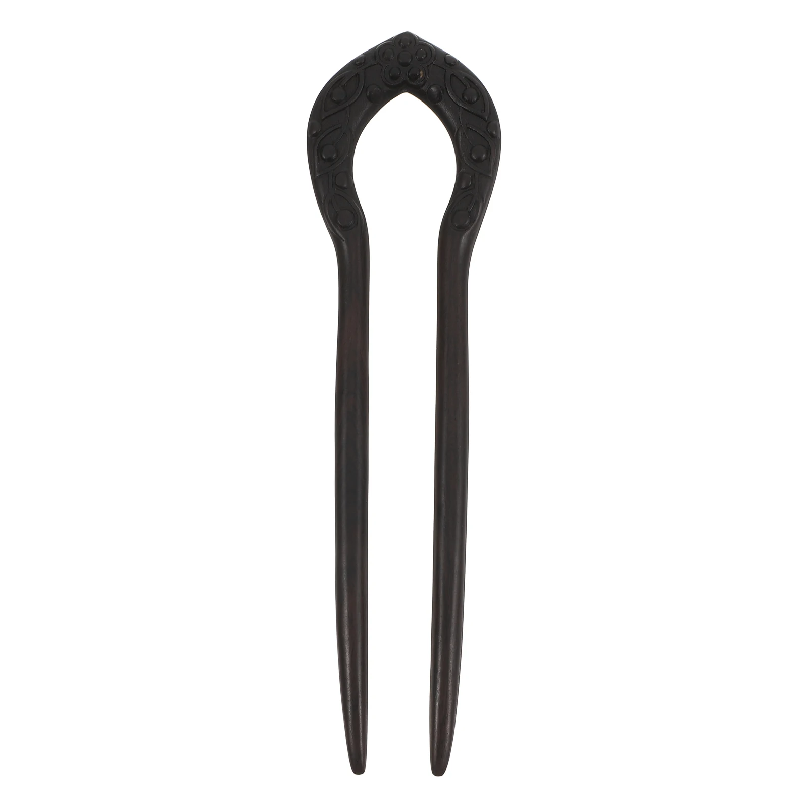 

U-shaped Hairpin Bun Accessories Ancient Style Chinese Hair Pins Sandalwood Horse Face Skirt Hairpins for Women Long Thick Hair