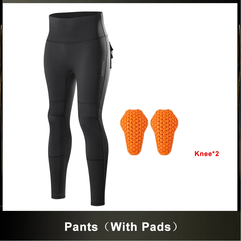 WOSAWE Dames motorjas Lady Full Body Armor Set CE-gecertificeerd Zomerrijveiligheidsjas Broek Ingebouwde beschermende pads
