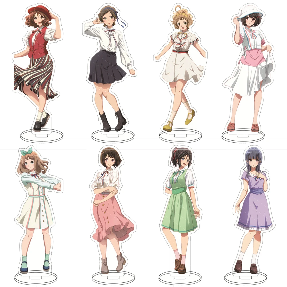 

Anime Hibike! Euphonium Acrylic Stand Model Oumae Kumiko Tanaka Asuka Kousaka Reina Cosplay Figure Stand Model Decor Prop Gift