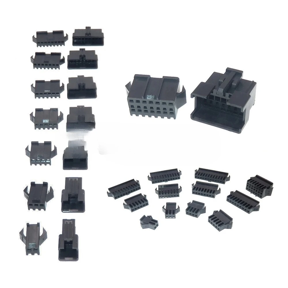 10쌍 2 3 4 5 6 7 8 9 10 11 12 14P JST 시리즈 SM2.54 플러그 LED 와이어 케이블 소켓 AC 어셈블리 LED 스트립 라이트 램프 드라이버용