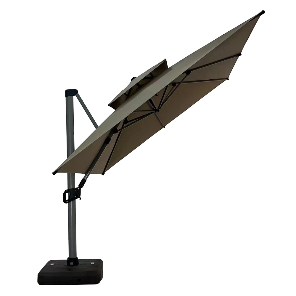 Unique Patio Waterproof Outdoor Swimming Pool Umbrella Beach Garden square Parasol Ombrellone