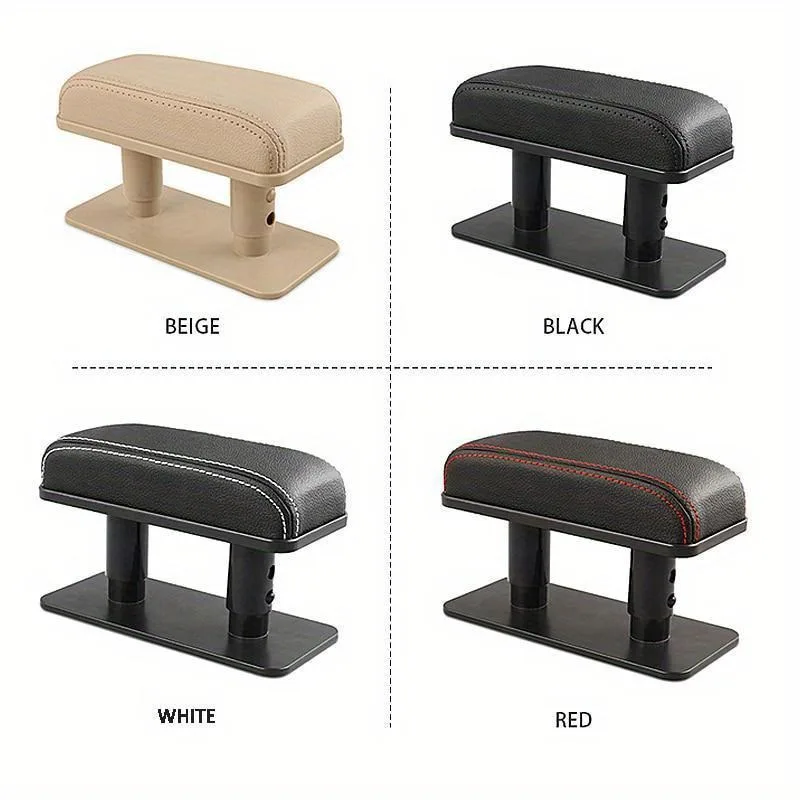 1Pc Car Armrest Elbow Support Adjustable Universal Door Hand Arm Rest Anti-fatigue Hand Rest Cushion Mini Leather Box