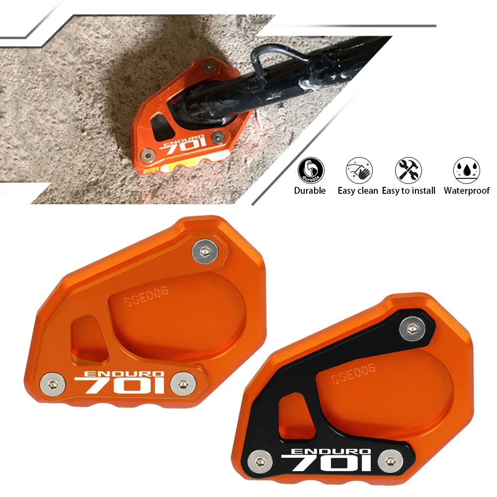 For Husqvarna 701 Enduro Motorcycle Side Stand Enlarge 701 ENDURO Plate Kickstand Extension NEW 701Enduro 2020 2021 2022 2023