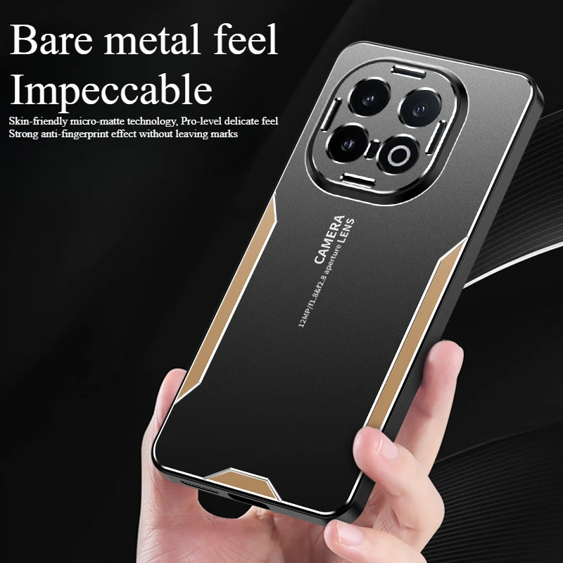 Case For VIVO iQOO 13  Luxury Aluminum Alloy Blade PC Skin-friendly Back Cover For VIVO iQOO13 5G Shockproof Bumper Funda