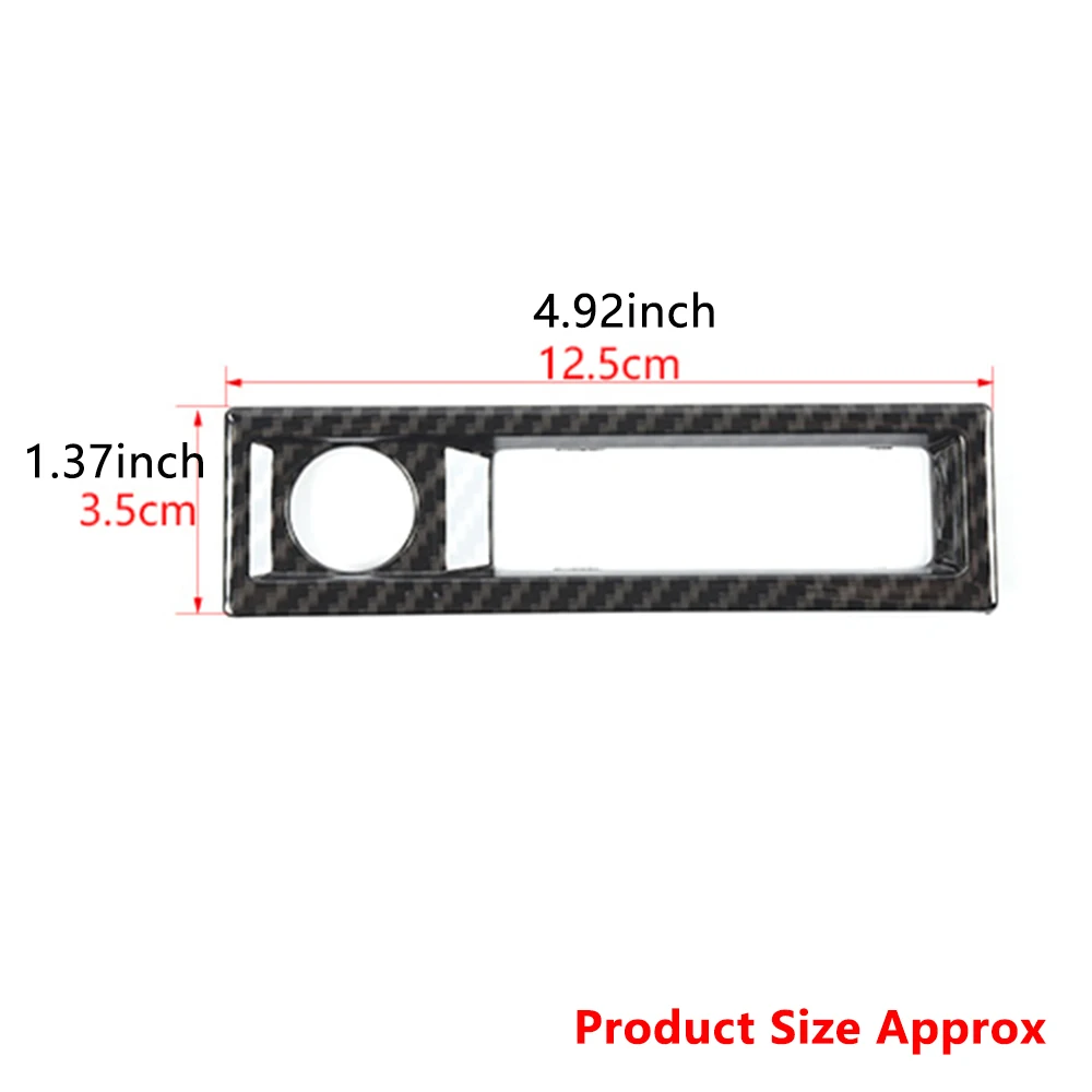 Center Console Armrest Box Switch Button Panel Cover Trim for Ford F150 2021 2022 2023 Carbon Fiber Interior Car Accessories