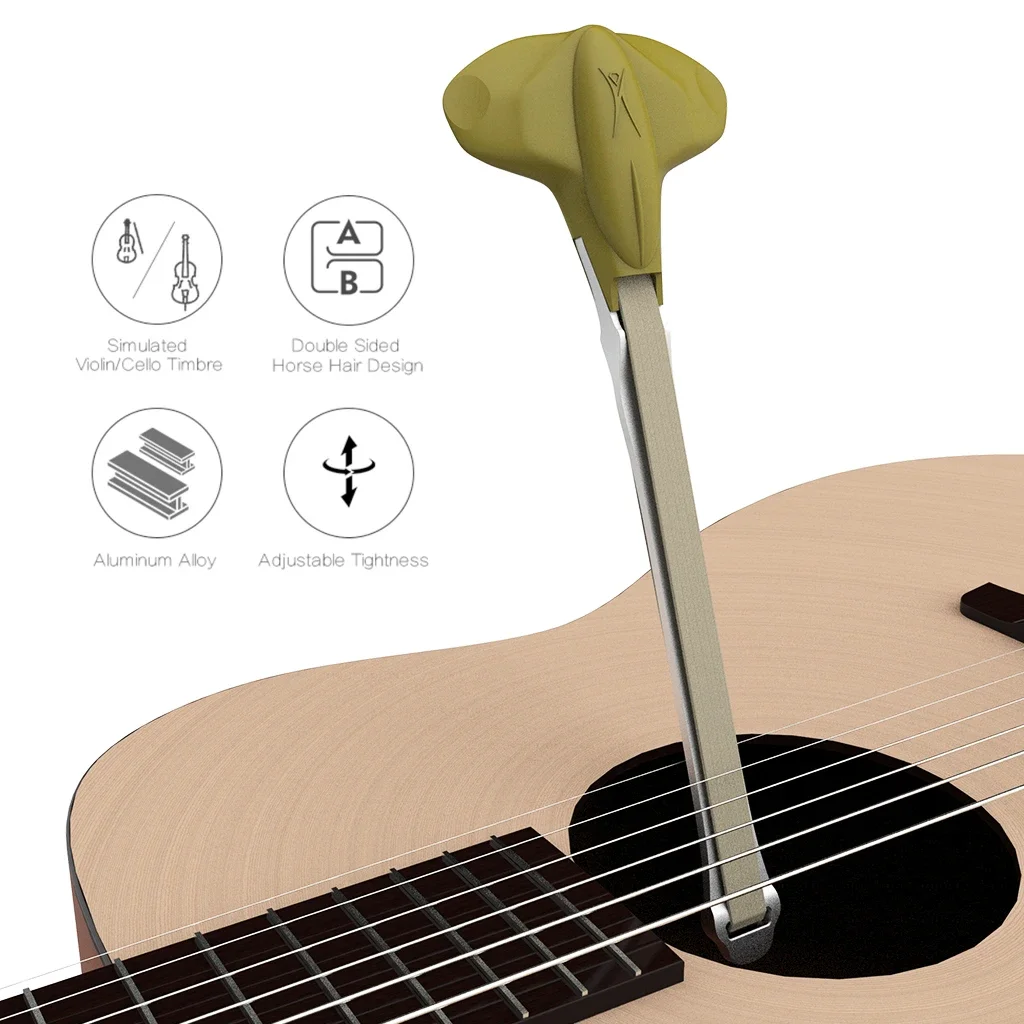 Youlian YGB-04 Acoustic Guitar Bow Built-in Picks Comfortable Manta Style Holder Smart Gitar Guitarra G-Bow Accessories SET