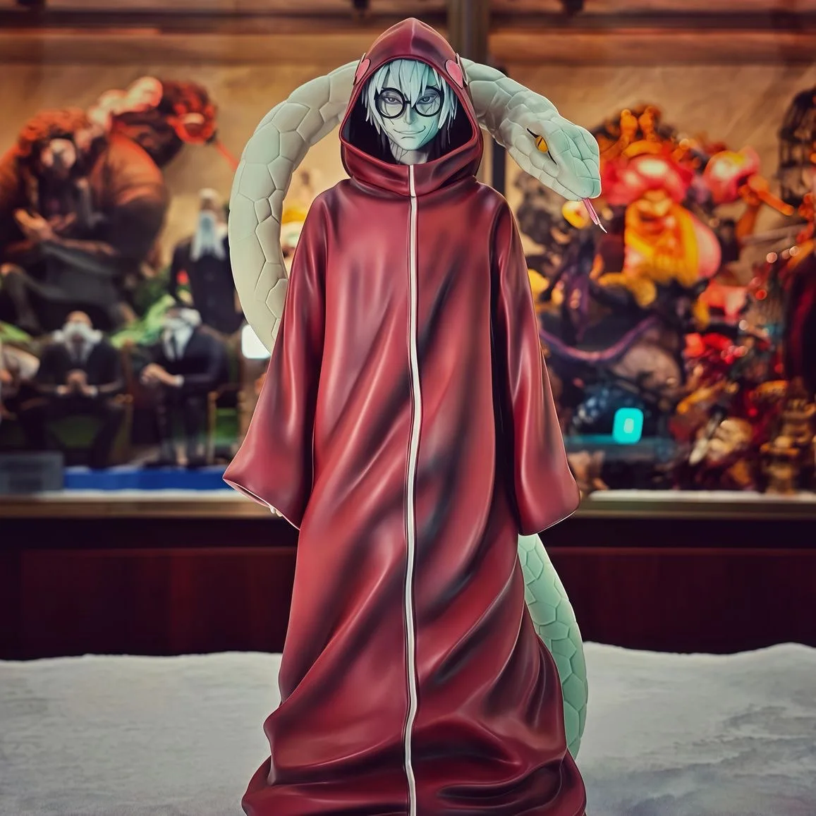 

29cm/11.4inch Naruto Kabuto Yakushi Anime Figures Akatsuki Rebirth in The Pure Land Kabuto Yakushi Action Figures Model Toy Gift